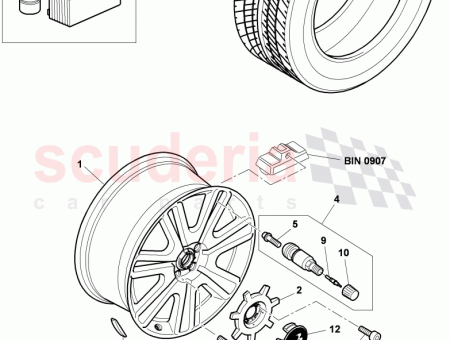 Photo of aluminium rim…