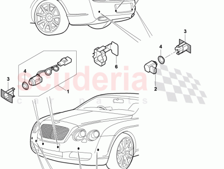 Photo of control unit for park assist manufactured to order…