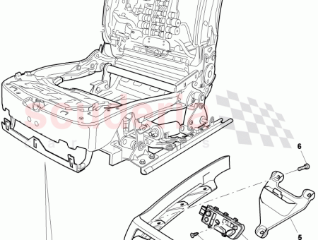 Photo of seat adjustment regulating switch for vehicles with Seat…