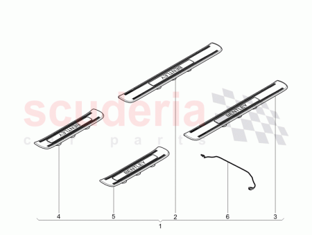 Photo of Entry strip illuminated Assembly kit 3W5 863…