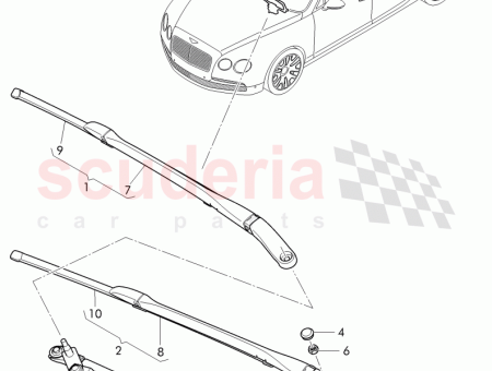 Photo of windshield wiper bracket with wiper motor D 06…