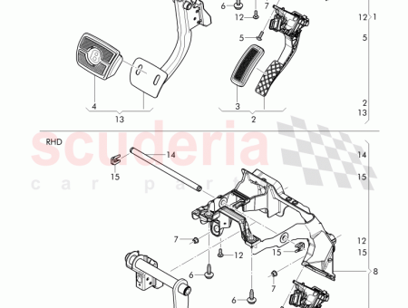 Photo of accelerator pedal with electronic modul 36A 723 503…