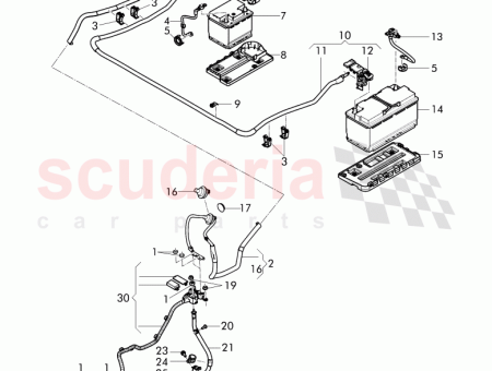 Photo of grommet harness for battery included in position 8K0…