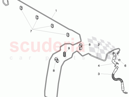 Photo of retainer for brake pipe…