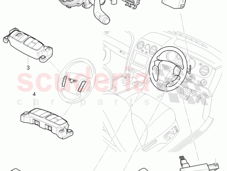 Photo of electronic modul for steering col combination switch for…