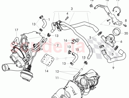 Photo of additional water pump For turbocharger 3W0 965 561…