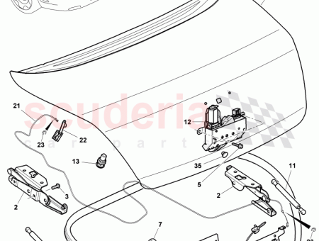 Photo of rear trunk lid…