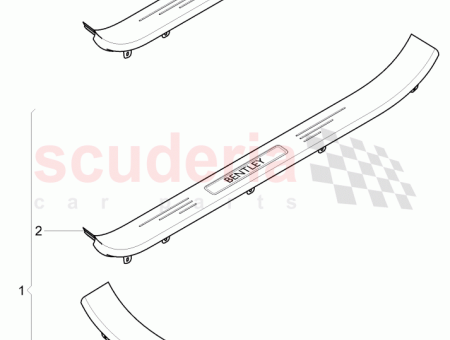 Photo of Entry strip illuminated 3W8 853 537…