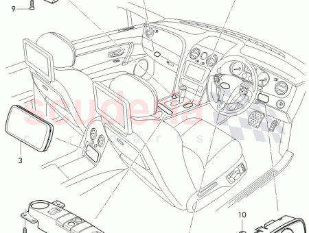 Photo of Switch Unit Seat heater and ventilation control D…