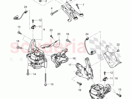 Photo of engine mounting bracket 4M0 199 307…