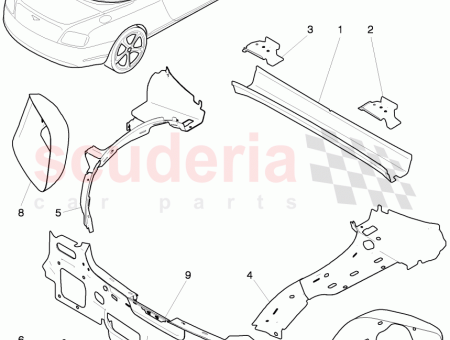 Photo of repair plate partition lower 3W7 813 482…