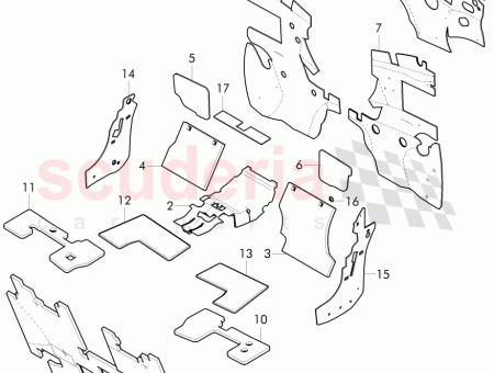 Photo of sound absorber for floor cross panel and tunnel…