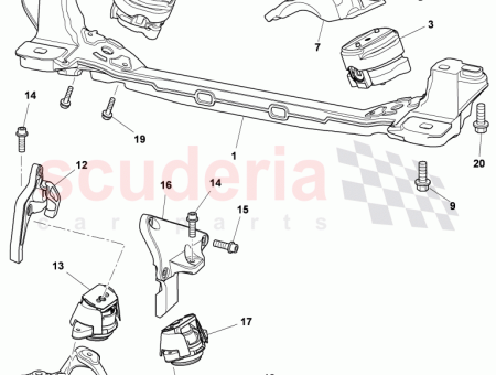 Photo of cross member Gearbox D MJ 2011…