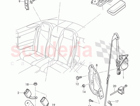 Photo of seat belts 3W7 857 805…