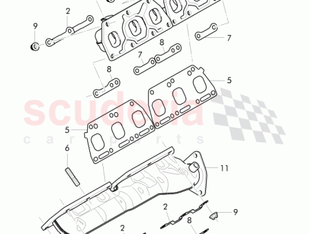 Photo of heatshield exhaust manifold 07C 253 037…