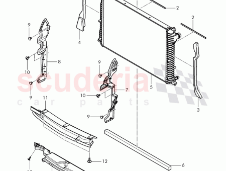 Photo of air duct Coolant radiator 3W0 121…