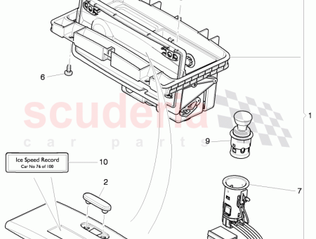 Photo of cover for ashtray red carbon black…