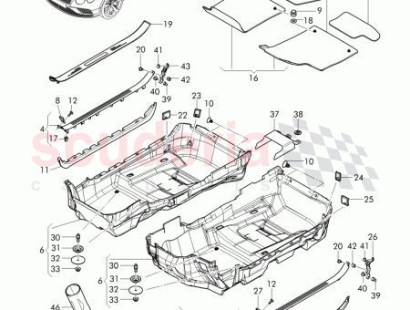 Photo of bracket scuff plate sill panel…