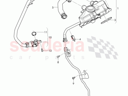 Photo of Breather line with bracket 07P 103 283…