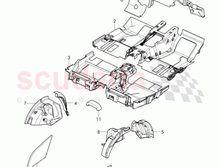 Photo of sound absorber for front panel 3Y1 863 917…