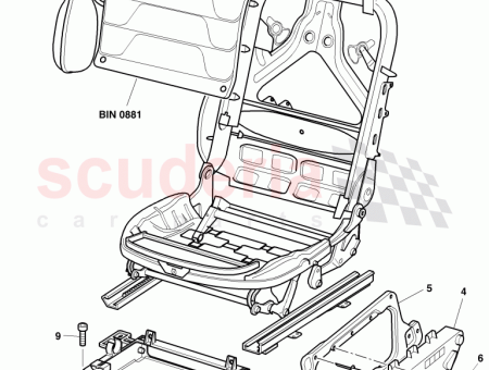 Photo of control unit for seat and backrest adjustment D…