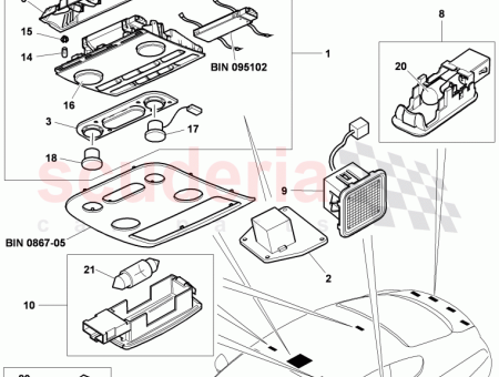 Photo of control unit for heater overhead console…