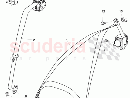 Photo of three point seat belt 3Y5 857 807…