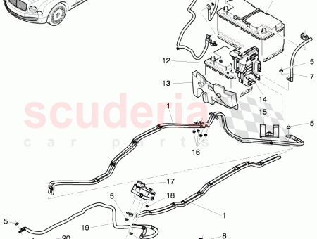 Photo of wiring set for battery connection box…