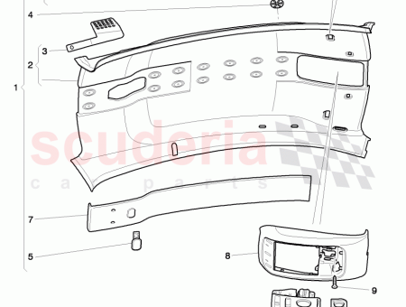Photo of moulded headlining…