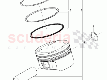 Photo of 1 set of piston rings D MJ 2014…