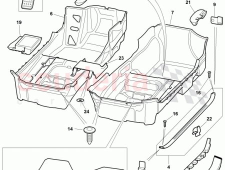 Photo of block of foam carpet floor…
