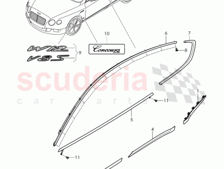 Photo of trim stripe for fender 3W8 853 517…