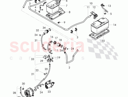 Photo of harness for starter and alternator D 20 07…