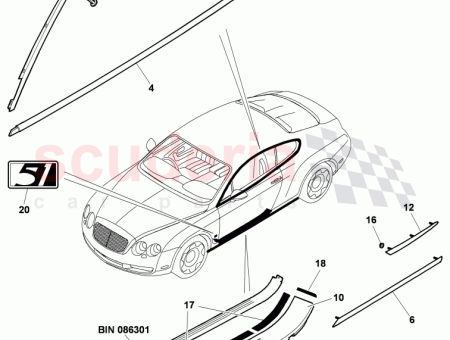 Photo of protection trim for door 3W8 853 515…