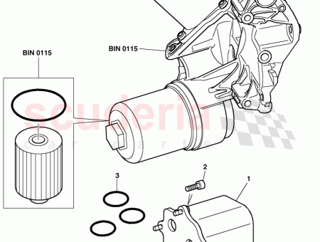 Photo of repair set for oil cooler…