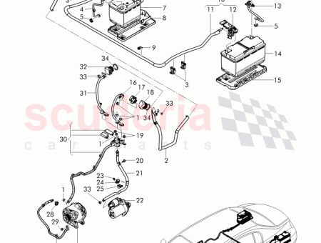 Photo of Wiring set for battery with fuse D 26…