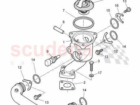 Photo of thermostat housing only to be used with additionally…