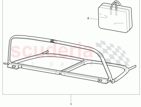 Photo of windscreen with bag…