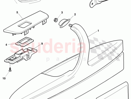 Photo of chrome trim grab handle…