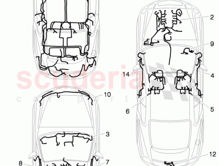 Photo of central wiring set for vehicles with parking aid…