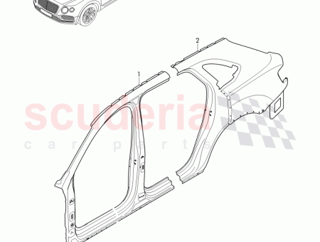 Photo of sectional part side panel 36A 898…