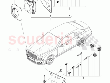 Photo of radar sensor assembly 3Y0 907 541…