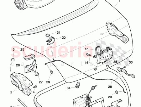 Photo of rear trunk lid 3W8 827 025…