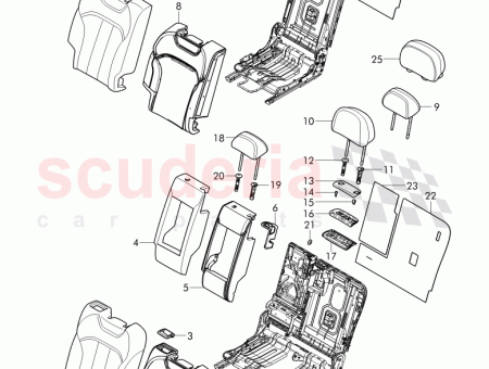 Photo of padding for backrest with heater element…