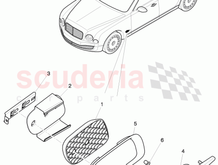 Photo of cooling air grill fender bracket…