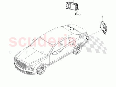 Photo of control unit for lane change assist 4G0 907…