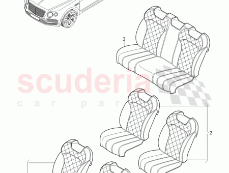 Photo of 1 set of seat covers 36A 861 152…