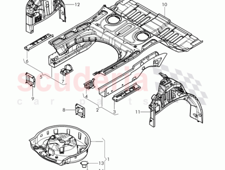 Photo of repair plate side member Service kit 3W8 803…