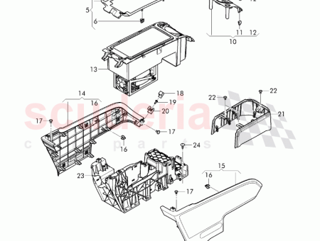 Photo of cover for center console 36A 863 242…