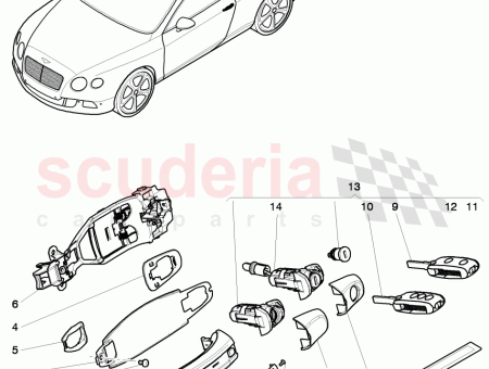Photo of 1 Set of locks KESSY 433MHZ F 3W…